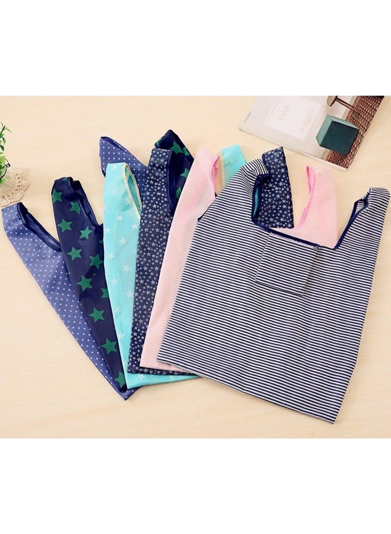 أكياس التسوق للبقالة القابلة لإعادة الاستخدام - أكياس التسوق الصديقة للبيئة القابلة للطي (4 حزمة) مقاومة للماء وغسالة الآلة - Image 5